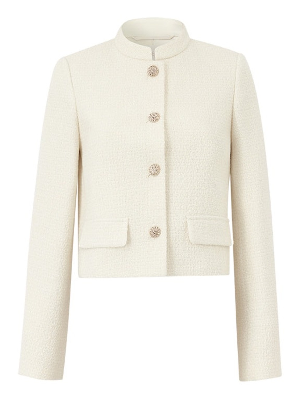 Goelia Women's Wool Blend Stand Collar Single-Breasted Women Jacket